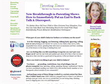 Tablet Screenshot of parentingpowers.com